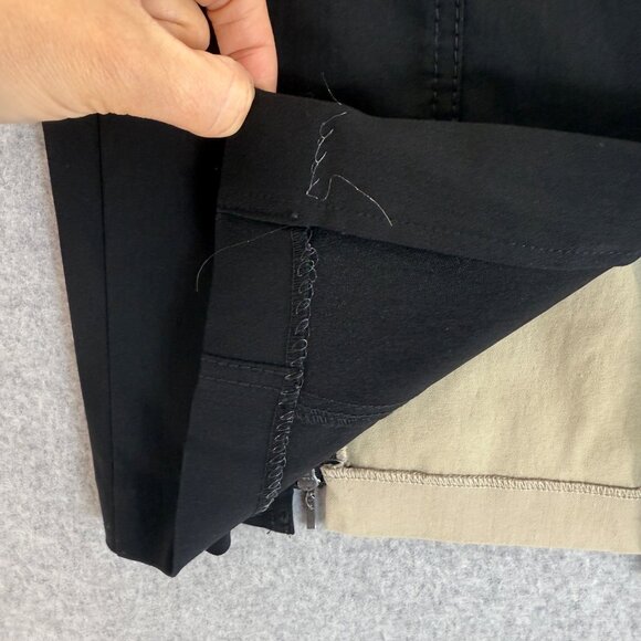 Renuar Womens Black Cream Colorblock Pencil Skirt‎ Classic Knee Length Size 2 - Picture 12 of 14